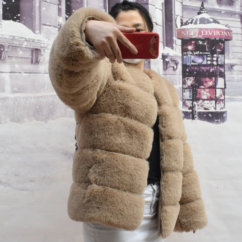 Kawaii Cozy Faux Fur Jacket πβ¨ | Chic Winter Outerwear for Stylish Ladies βοΈπ
