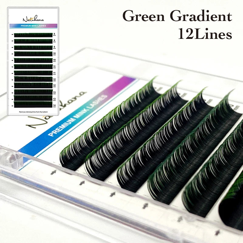 π Kawaii Ombre Rainbow Faux Mink Eyelashes - Colorful Gradient Extensions! π¦β¨