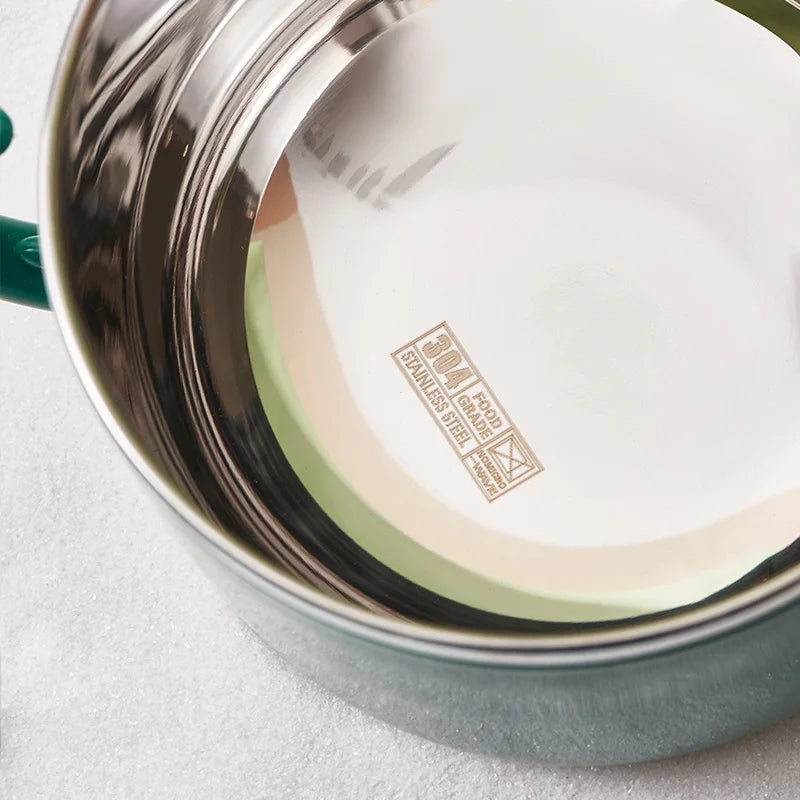 β¨ Dino Delight: Whimsical Stainless Steel Noodle Bowl with Lid ππ - Pixie Quill