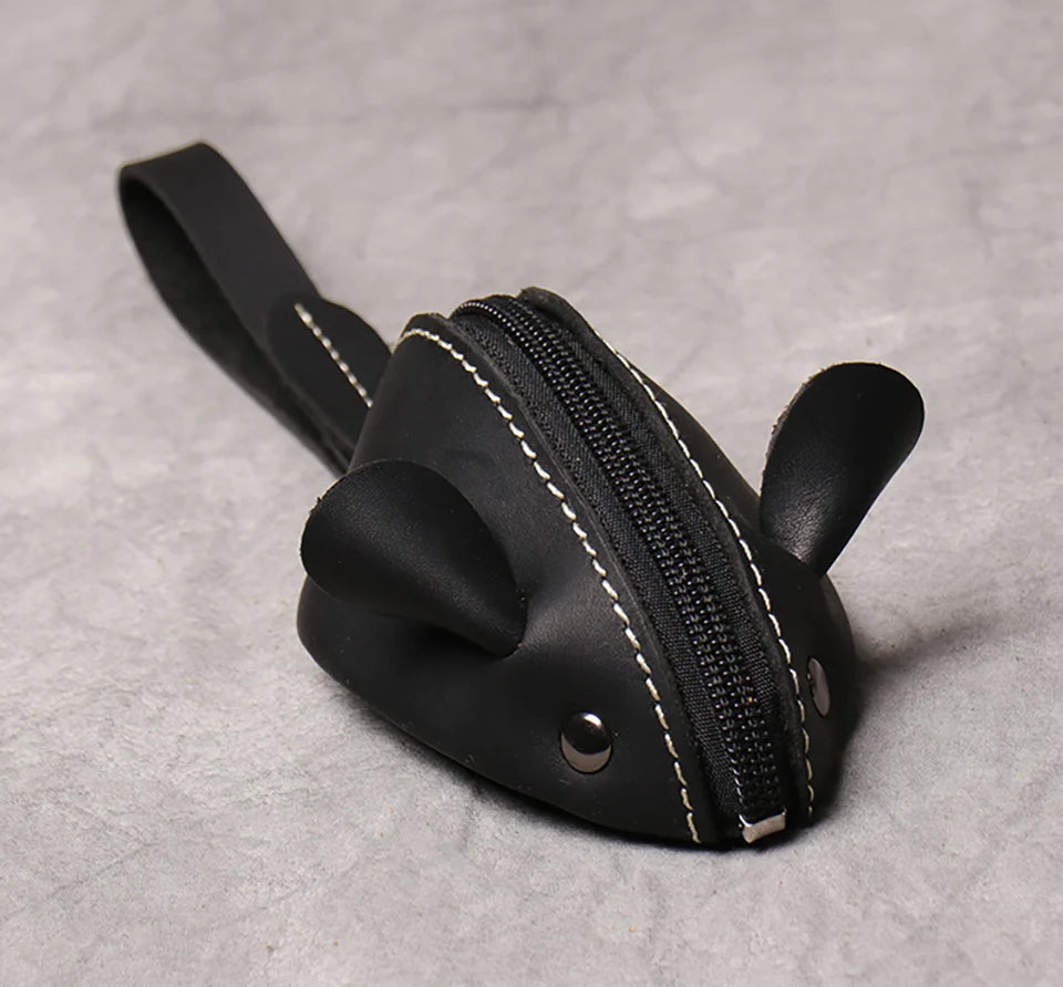 Adorable Kawaii Mouse Coin Purse πβ¨ | ZRCX Leather Key Wallet for Kids & Adults ππ
