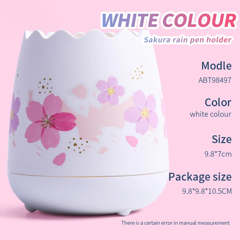 Kawaii Cherry Blossom Egg Pen Holder πΈβ¨ | Cute Pink Storage Pencil Case for School & Office Supplies ποΈπ
