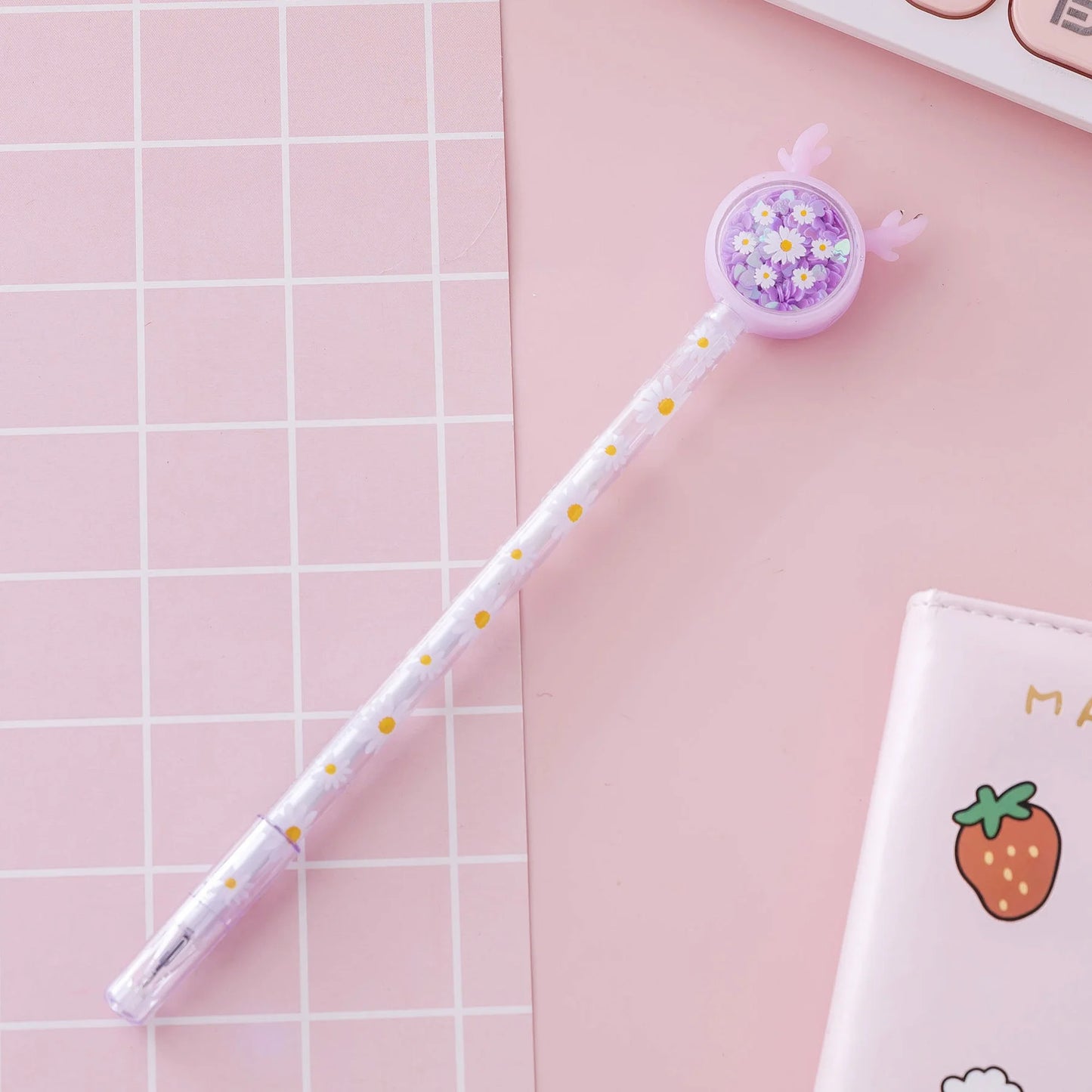 Kawaii Gel Pen 🐰✨ | Cute Rabbit & Butterfly Design | Sweet 0.5mm Ink for School & Office Supplies 🖊️🌼