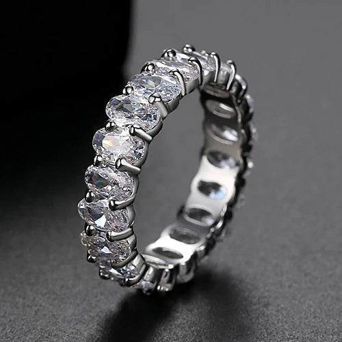 Kawaii Rainbow Sparkle CZ Baguette Ring πβ¨ | Cute Engagement & Wedding Jewelry ππ