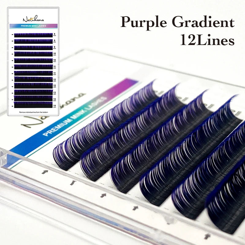 π Kawaii Ombre Rainbow Faux Mink Eyelashes - Colorful Gradient Extensions! π¦β¨
