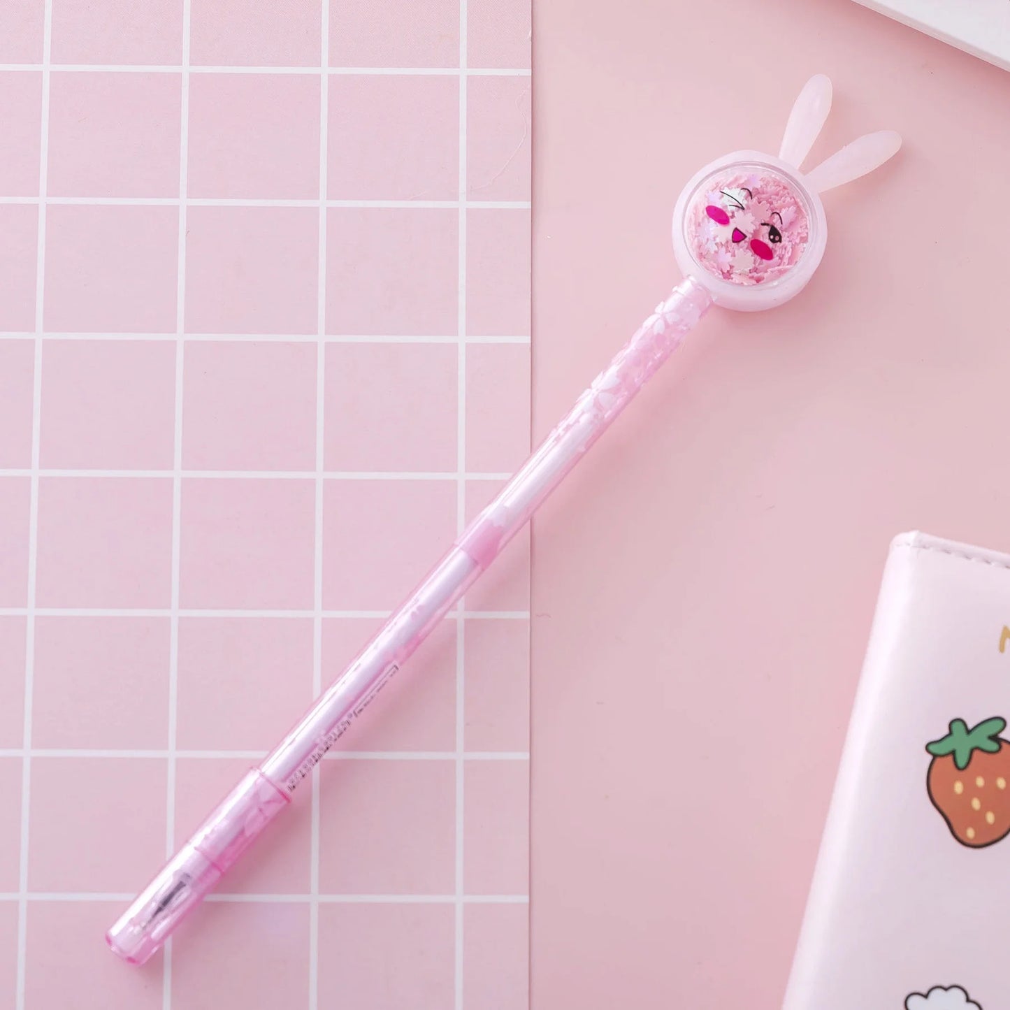 Kawaii Gel Pen 🐰✨ | Cute Rabbit & Butterfly Design | Sweet 0.5mm Ink for School & Office Supplies 🖊️🌼