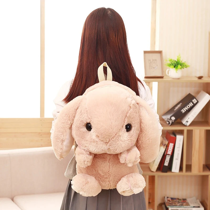 Kawaii Long Ear Rabbit Plush Backpack π°π | Cute Crossbody & Coin Purse Doll for Girls | Adorable Gift Idea!
