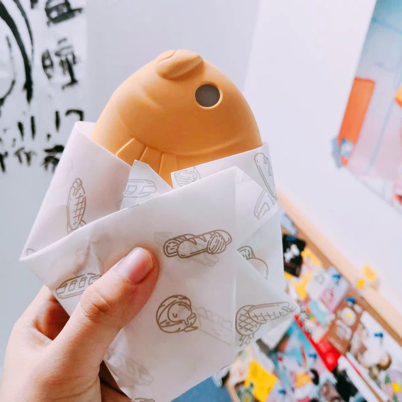 Kawaii Fish-Shaped 5000mAh Taiyaki Power Bank πβ¨ - Adorable Ultrathin Mobile Charger Gift for Girls! πΈπ