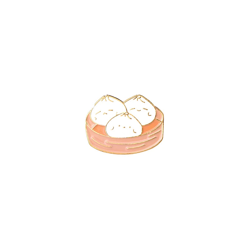 Kawaii Cartoon Ramen Enamel Pin 🍜✨ - Cute Brooch with Bowl & Chopsticks for Denim Shirts & Gifts 🎁💖