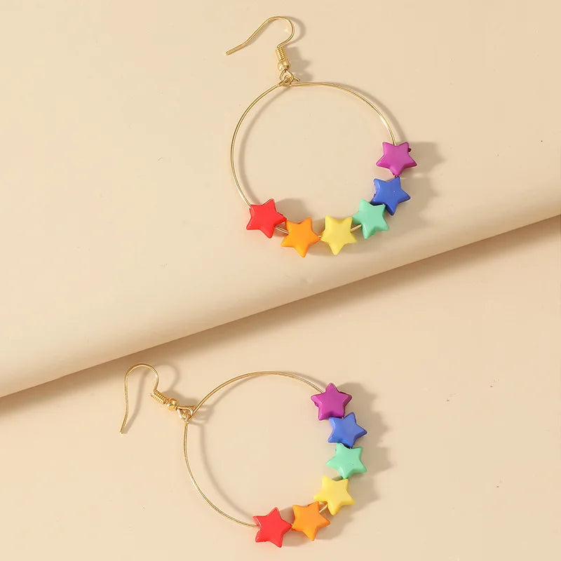 Kawaii Rainbow Star & Butterfly Drop Earrings πβ¨ | Cute LGBT Pride Jewelry for Parties ππ
