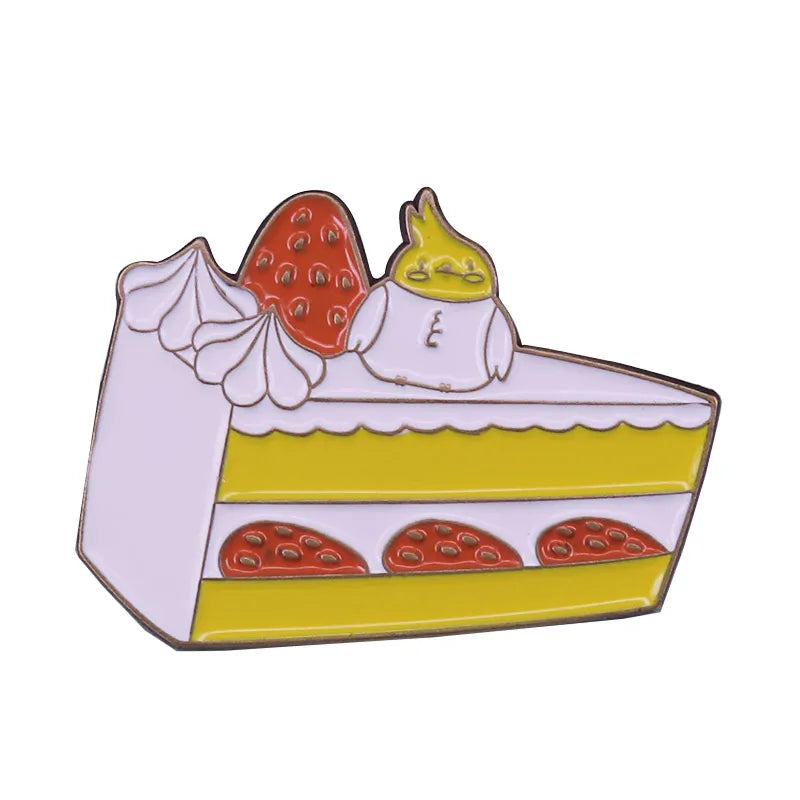 π Cute Kawaii Strawberry Milk Cat & Bunny Enamel Pin π Adorable Fruit & Drink Brooch for Spring Gifts!