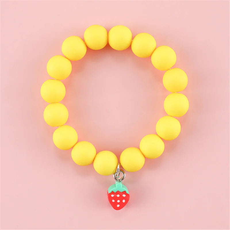💖 Adorable Kawaii Popcorn Beads Bracelet 🌈 for Girls - Whimsical Friendship Jewelry 🌟