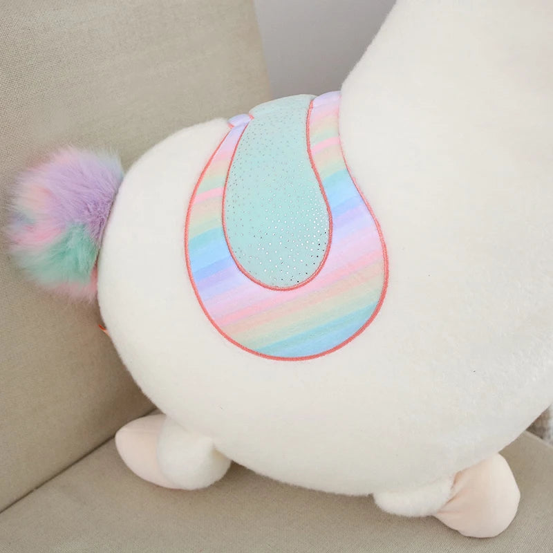 Kawaii Colorful Alpaca Plushie π¦π | Soft & Cute Stuffed Llama Pillow for Sweet Dreams πβ¨