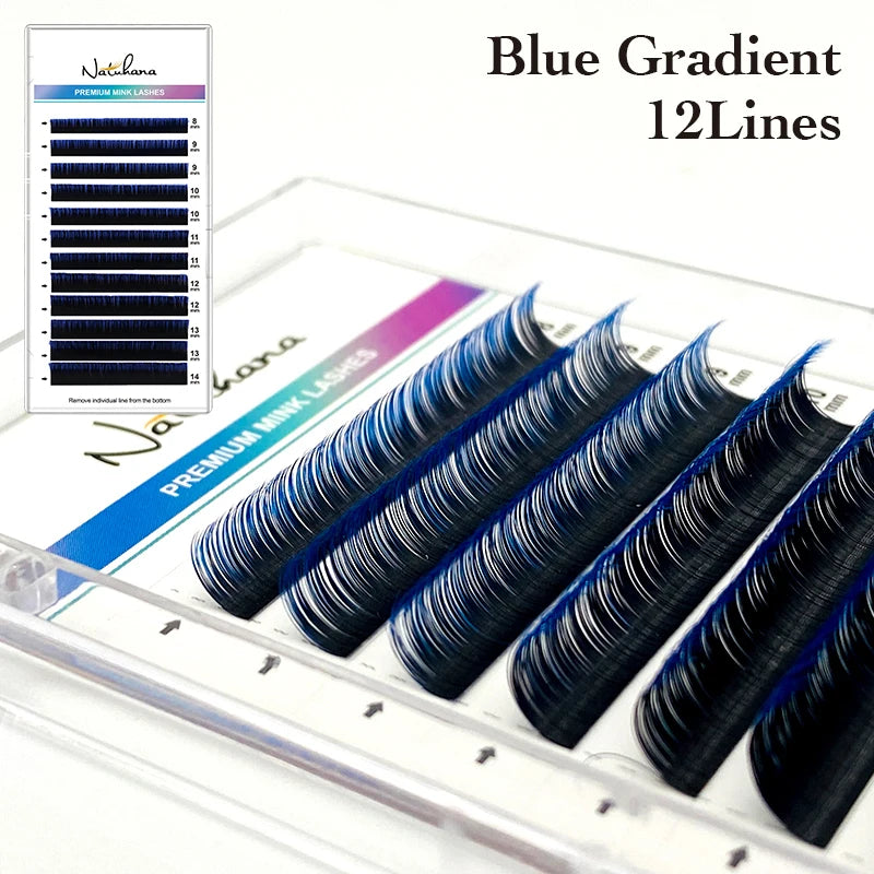 π Kawaii Ombre Rainbow Faux Mink Eyelashes - Colorful Gradient Extensions! π¦β¨