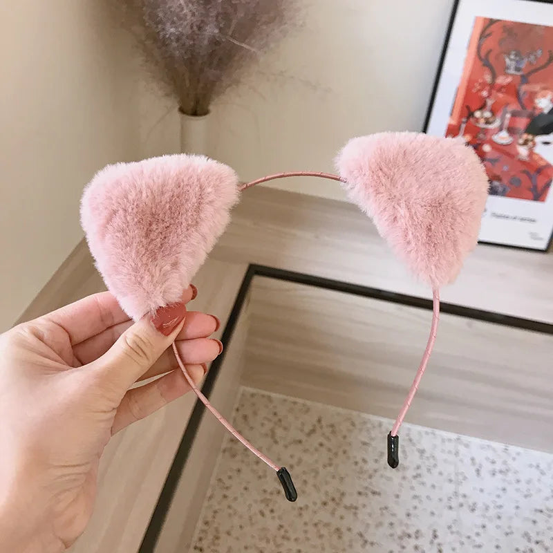 Kawaii Bear Ears Headband π»β¨ Cute White, Pink & Black Lolita Cosplay Accessory π