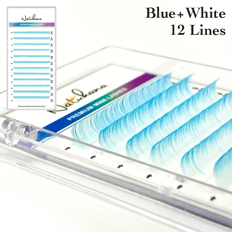π Kawaii Ombre Rainbow Faux Mink Eyelashes - Colorful Gradient Extensions! π¦β¨