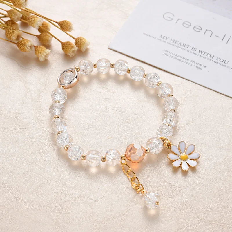 💖 Adorable Kawaii Popcorn Beads Bracelet 🌈 for Girls - Whimsical Friendship Jewelry 🌟