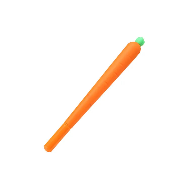 Adorable Carrot Gel Pen π₯β¨ - Kawaii Cartoon Stationery for Office & School!