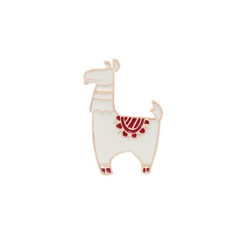 Cute Kawaii Llama & Alpaca Enamel Pins π¦β¨ Adorable Brooches for Girls, Kids & Animal Lovers - Trendy Cartoon Jewelry Accessories!