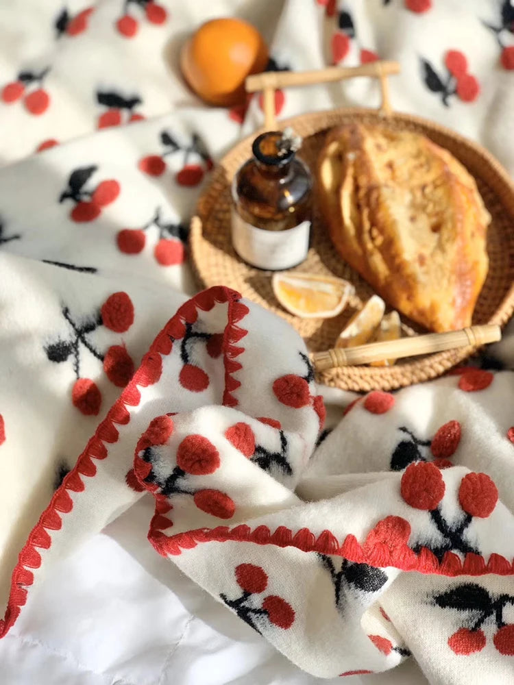 Cozy Cherry Dreams 3D Blanket for Kids ππ Snuggle Up in Style! πβ¨ - Pixie Quill