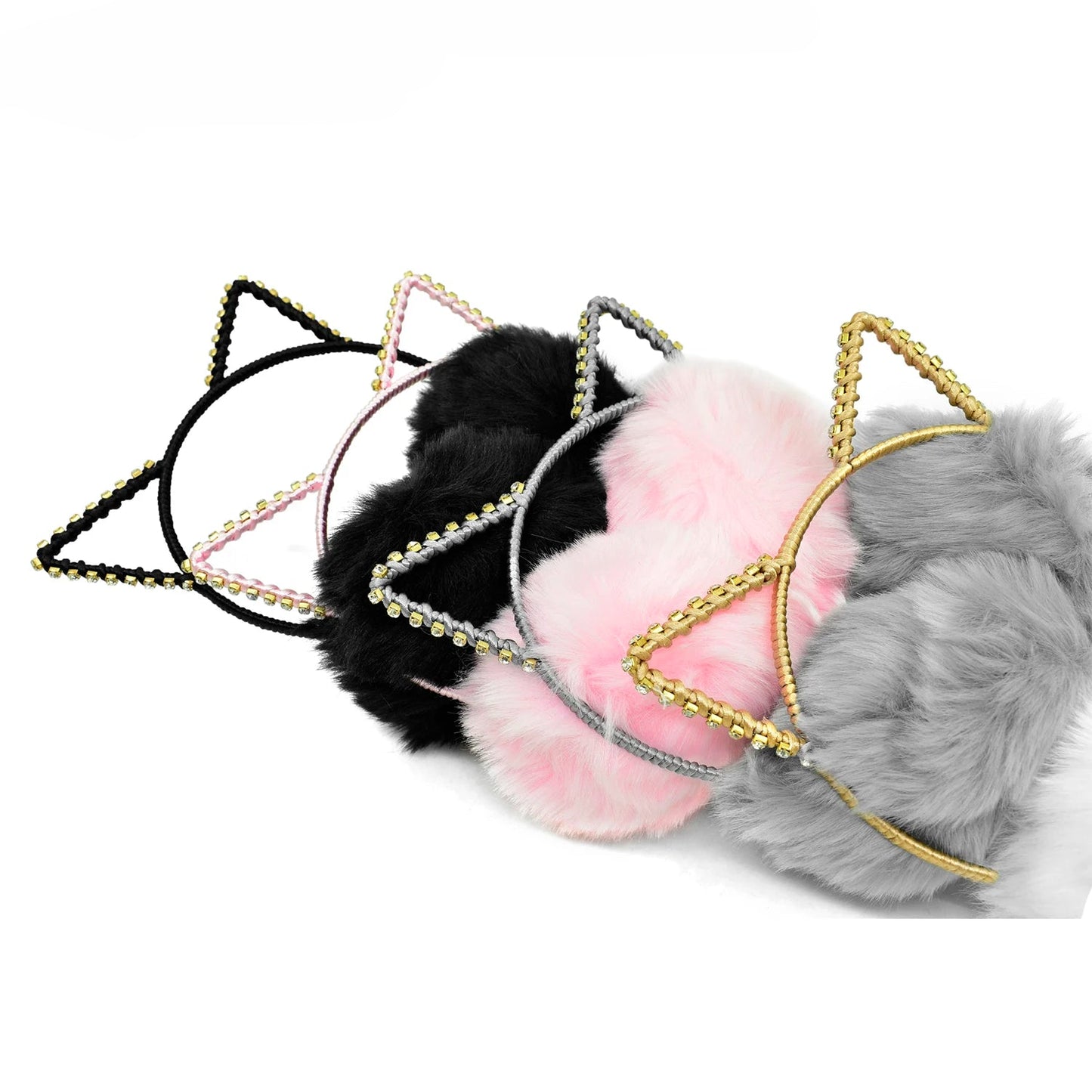 β¨ Kawaii Cat Ear Earmuffs for Girls & Women πΎ | Sparkly Rhinestone Warmth! βοΈ