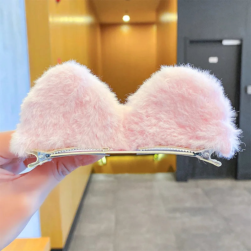 Purr-fectly Adorable Plush Cat Ear Hair Clips πΎβ¨ - Fun Fashion Accessories for Girls & Women!