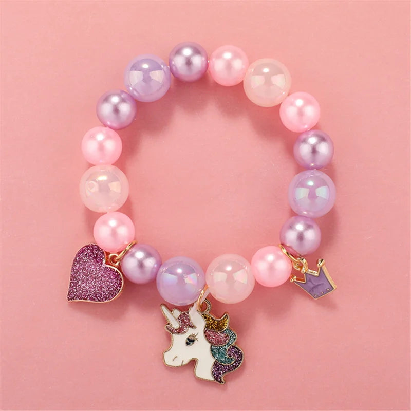 💖 Adorable Kawaii Popcorn Beads Bracelet 🌈 for Girls - Whimsical Friendship Jewelry 🌟