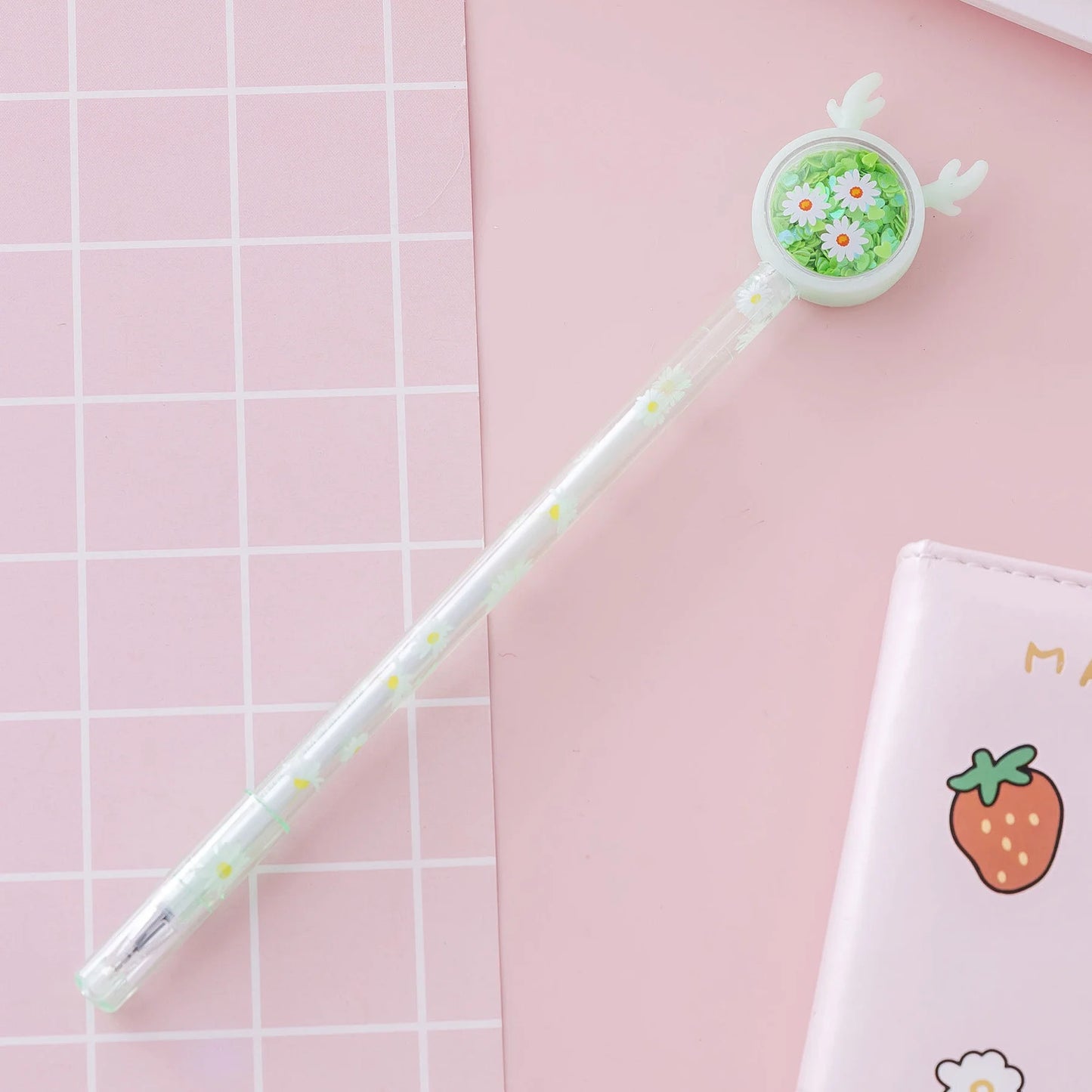 Kawaii Gel Pen 🐰✨ | Cute Rabbit & Butterfly Design | Sweet 0.5mm Ink for School & Office Supplies 🖊️🌼