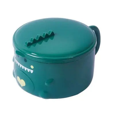 β¨ Dino Delight: Whimsical Stainless Steel Noodle Bowl with Lid ππ - Pixie Quill