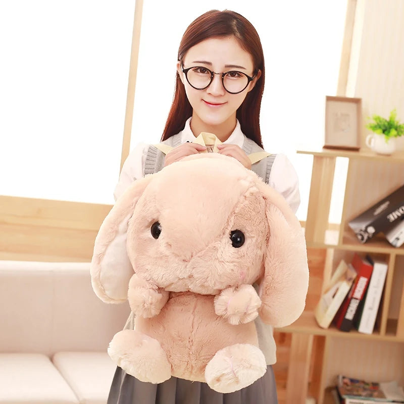Kawaii Long Ear Rabbit Plush Backpack π°π | Cute Crossbody & Coin Purse Doll for Girls | Adorable Gift Idea!
