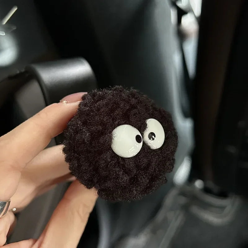 Kawaii Coal Ball Car Seat Back Hook π Cute Organizer for Food, Handbags & Clothes π Adorable Car Decor!