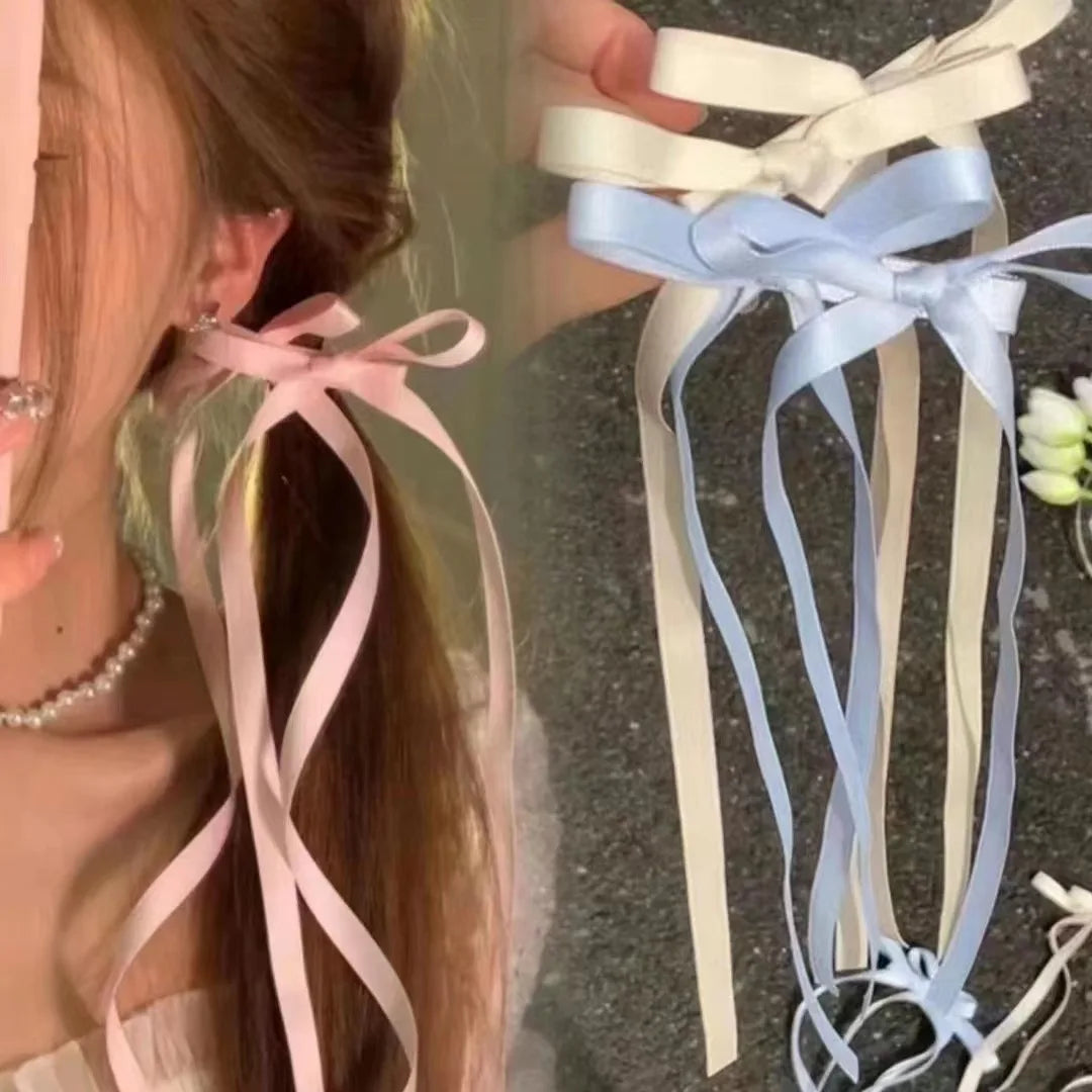 πΈ Sweet Bow & Ribbon Hair Clip π for Stylish Summer Vibes πβ¨