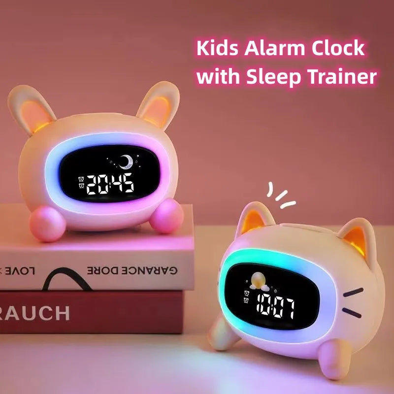 Kawaii Kids Sleep Trainer Alarm Clock ππ - Wake-Up Light & Sound Machine π Perfect Birthday Gift for Boys & Girls!