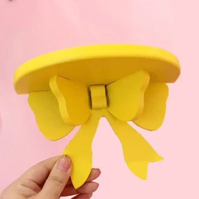 Kawaii Pink Bow Wooden Wall Shelf πΈβ¨ | Cute Girly Cosmetic Rack for Heartfelt Room Decor ππ‘