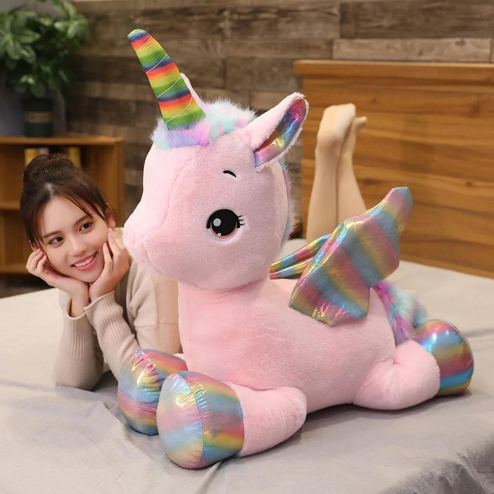 Adorable Kawaii Unicorn Plush πβ¨ - Soft Pink Horse Dreamy Pillow for Sweet Girls π | Perfect Gift for Kids & Cozy Home Decor! π¦π