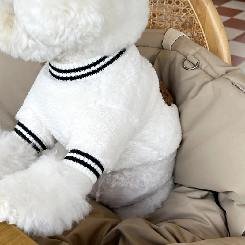 π» Cozy Bear Jumpsuit for Pups - Adorable Plush Winter Wear! βοΈβ¨