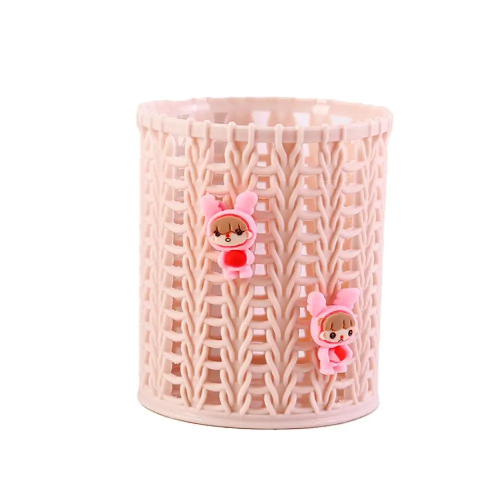 Kawaii Cartoon Vine Pen Holder πΏβ¨ Cute Makeup Brush & Stationery Organizer for Students π¨ποΈ