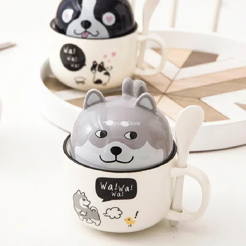 Adorable Kawaii Animal Mug with Lid πΆπ±β¨