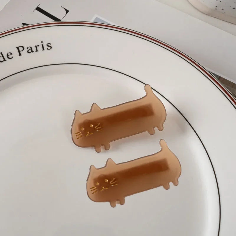 Adorable Cat Claw Clips πΎβ¨ - 2pc Hairpins for Trendy Tresses! π±π - Pixie Quill