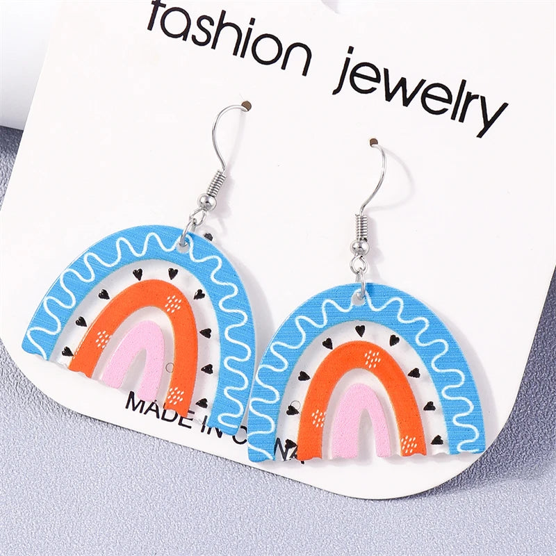 Kawaii Handmade Sunflower Drop Earrings ๐ผโจ | Cute Knitted Dangle Hooks for Party & Holiday Gifts ๐๐