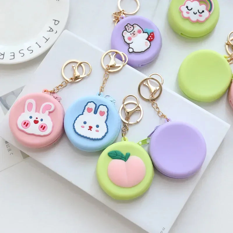 Adorable Animal Friends Silicone Coin Purse πΎπ - Cute Round Wallet for Kids & Adults! π»π - Pixie Quill
