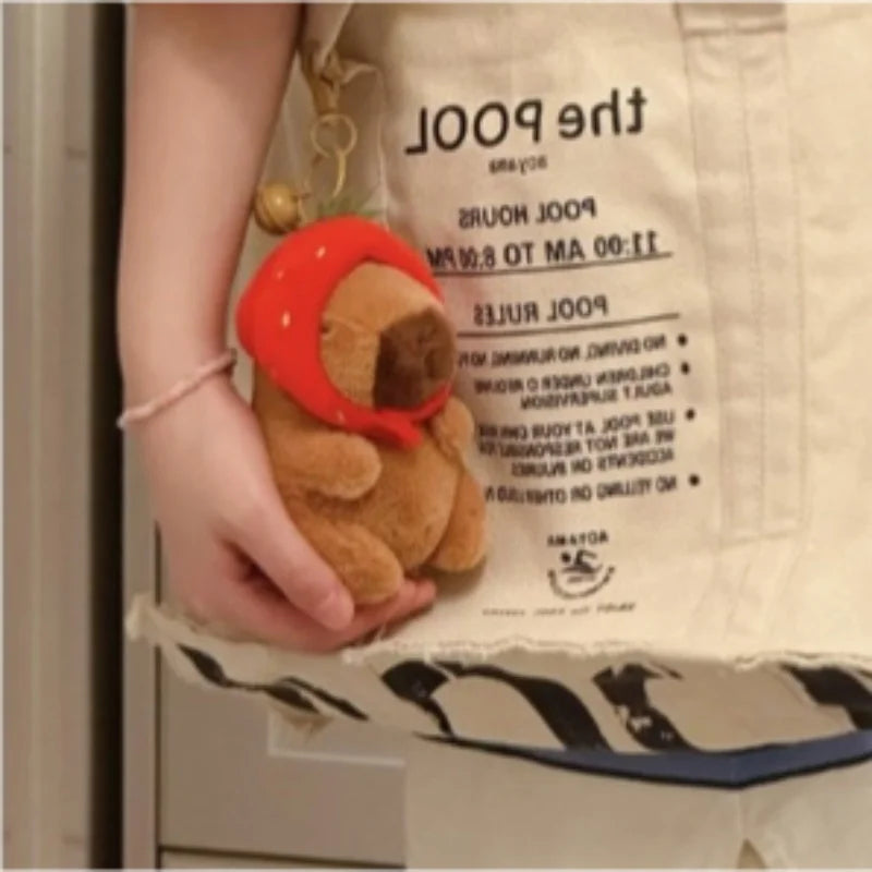 Kawaii Capybara & Friends Plush Wristband Bracelet πΎβ¨ Adorable Animal Snap Wrap for Kids - Fun Gift Idea!