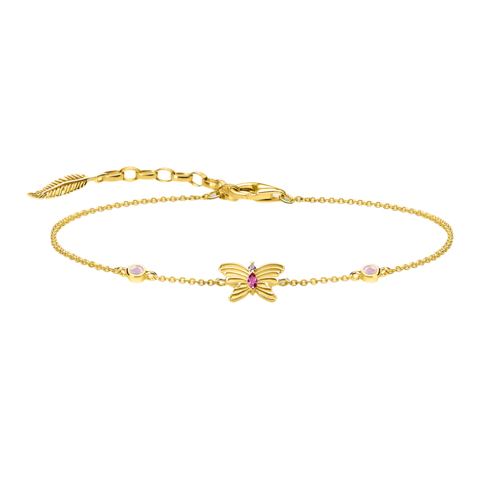 Kawaii Gracile Butterfly Bracelet πΈβ¨ | Gold Link Chain 925 Sterling Silver π¦ | Charming Fashion Jewelry Gift for Women π