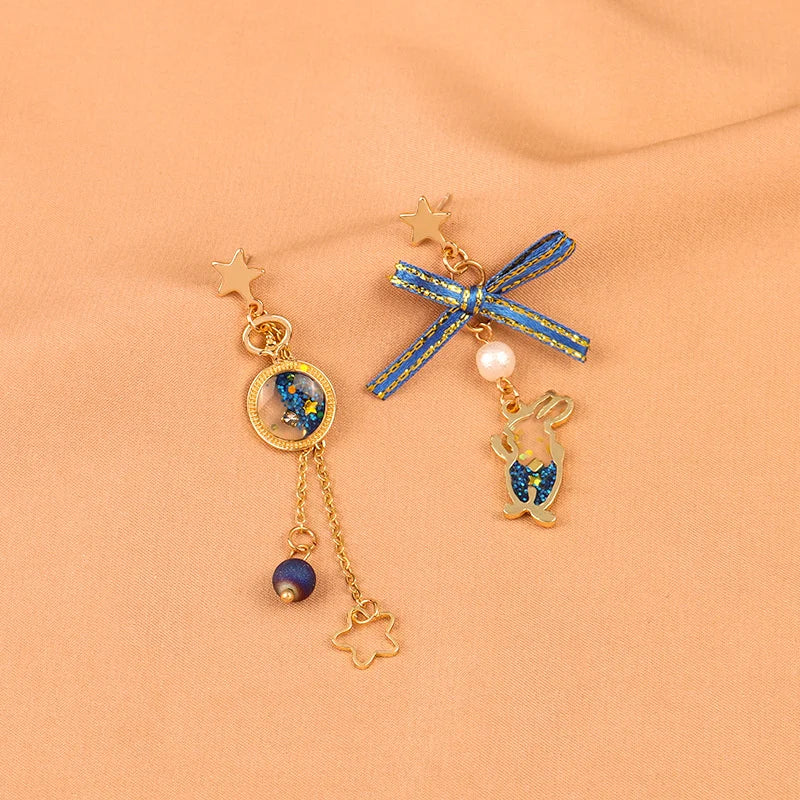 πΈβ¨ Adorable Cat & Cherry Blossom Dangle Earrings for Playful Souls! πΎπ