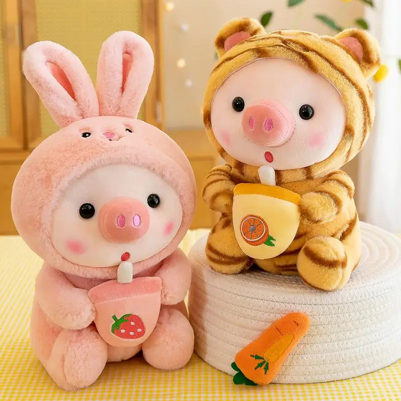 π·π Adorable Boba Pig Plushie π - Fun Stuffed Buddy for Kids! π΅β¨ - Pixie Quill