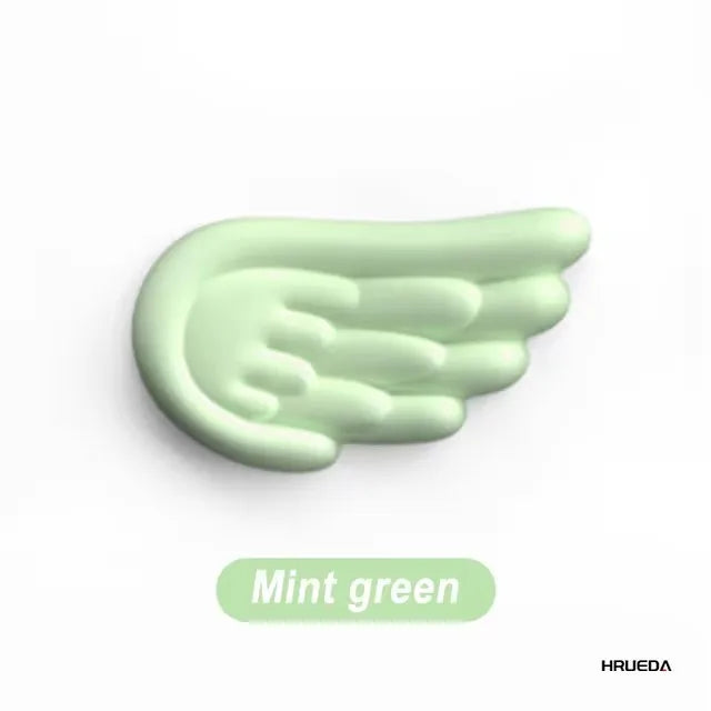 Kawaii Angel Wing Memory Foam Wrist Rest & Mouse Pad Set πΈβ¨ Ergonomic & Non-Slip for Happy Typing! ππ±οΈ