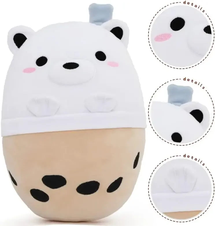 Boba Bear Hug Buddy π»π - Adorable Plush Pillow for Cozy Cuddles! - Pixie Quill