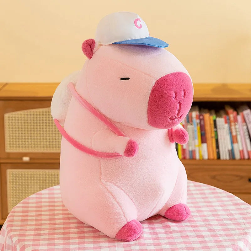 Adorable Capybara Plush Toy πΈ | Soft Stuffed Animal with Lotus Flower π | Perfect Gift for Kids π | Kawaii White-face Monkey Doll π