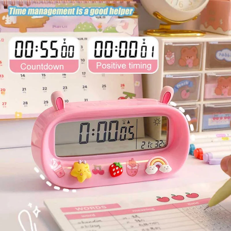 Kawaii Digital Alarm Clock π | Adorable Timekeeper with Fun Stickers π | Perfect for Students & Room Decor π