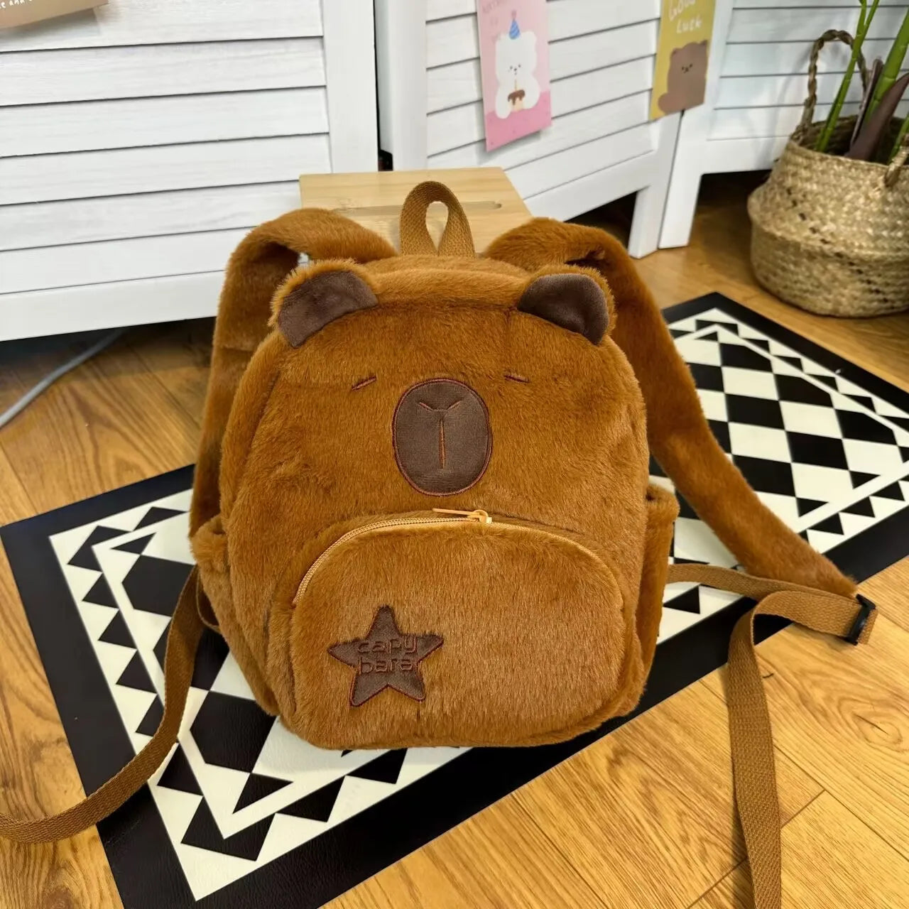 Capybara Plush Backpack