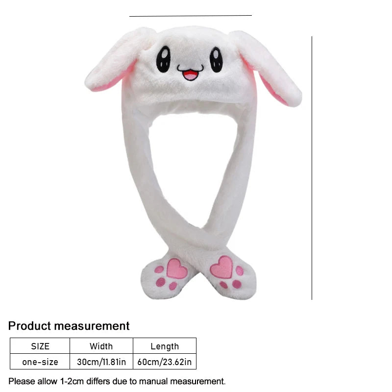Embroidered Rabbit Ear Hat π©π | Cozy Plush Winter Cap for Kids & Adults! βοΈβ¨